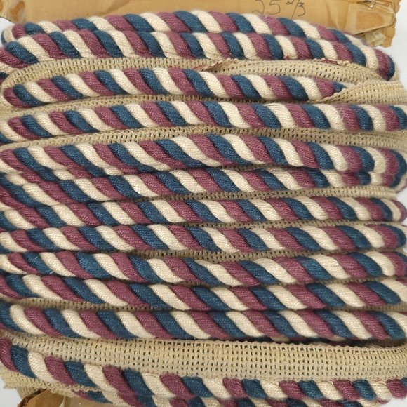 Cord Rope Trim Sewing Notions 24 Yards 5-PIECES Upholstery Pillow Drapery Fringe - Picture 10 of 12